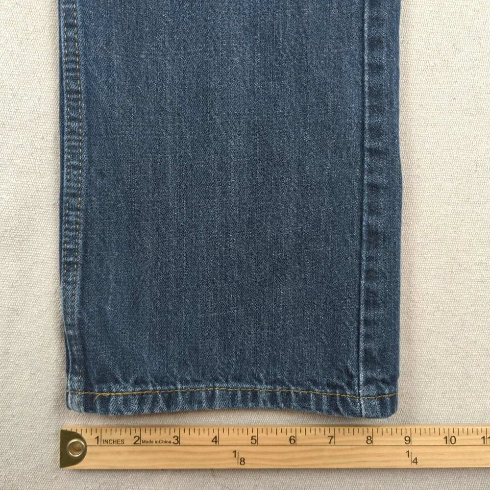 Levis Jeans Mens 33x32 Blue 527 Boot Cut Western Cowboy Faded